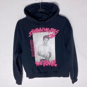 H&M Divided Black Pink Shawn Mendez Graphic Tour Sweatshirt Hoodie L